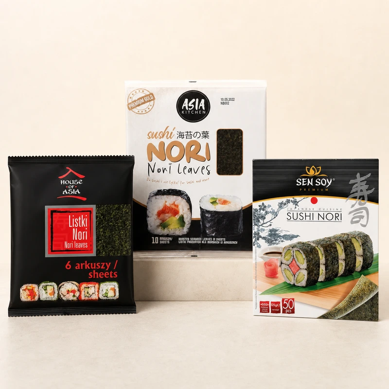 Sushi and seaweed